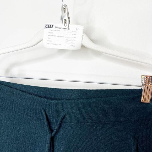 Pain De Sucre Wool Blend Green Drawstring Straight Leg Pull On Pants Size Medium - Picture 5 of 5